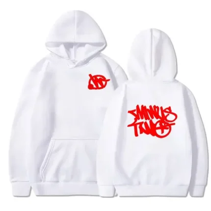 Minus Two White Basic Hoodie